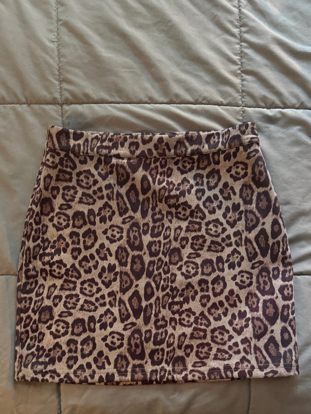 superdown Leopard Print Mini Skirt in Brown and Black